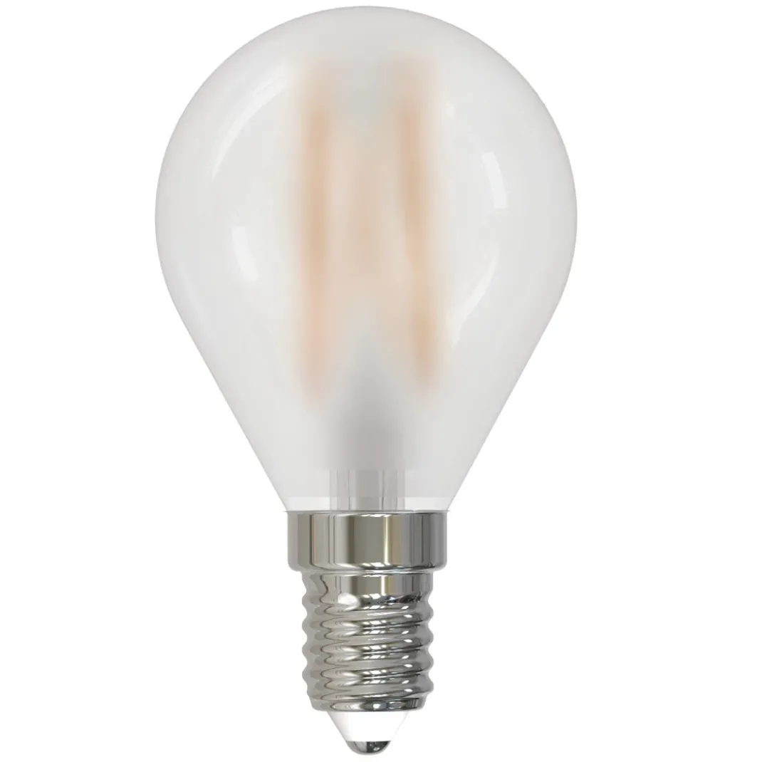 LED-Filamentlampe, E14, 250lm ersetzt 25W, Tropfen P45, matt, Warmweiß