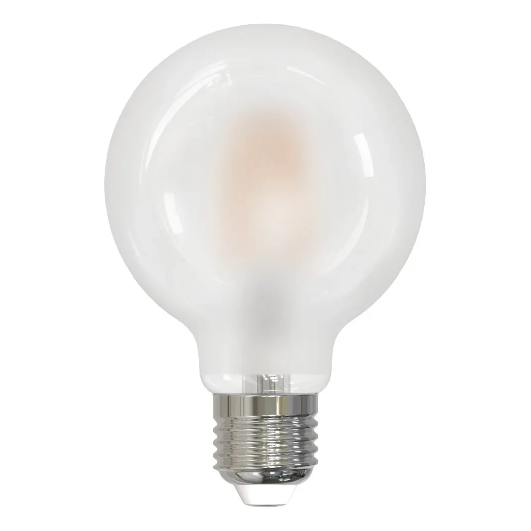LED-Filamentlampe, E27, 470lm ersetzt 40W, Globe G80, matt, Warmweiß