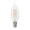 LED-Filamentlampe, E14, 470lm ersetzt 40W, Kerze C35, klar, Warmweiß