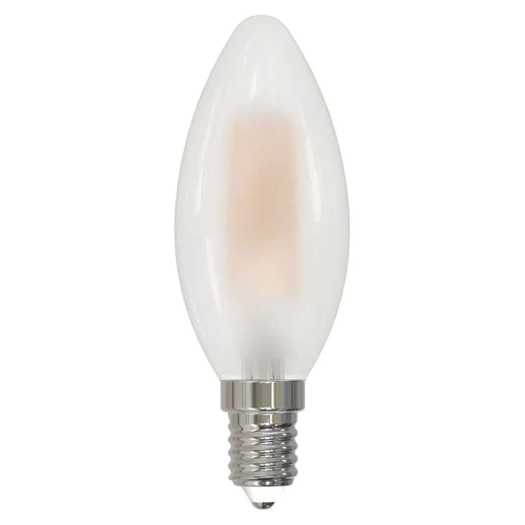LED-Filamentlampe, E14, 250lm ersetzt 25W, Kerze C35, matt, Warmweiß, dimmb