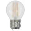 LED-Filamentlampe, E27, 250lm ersetzt 25W, Tropfen P45, frost, Warmweiß