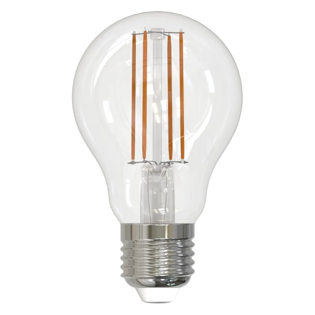 LED-Filamentlampe, E27, 806lm ersetzt 60W, Birne A60, klar, Warmweiß, dimmb