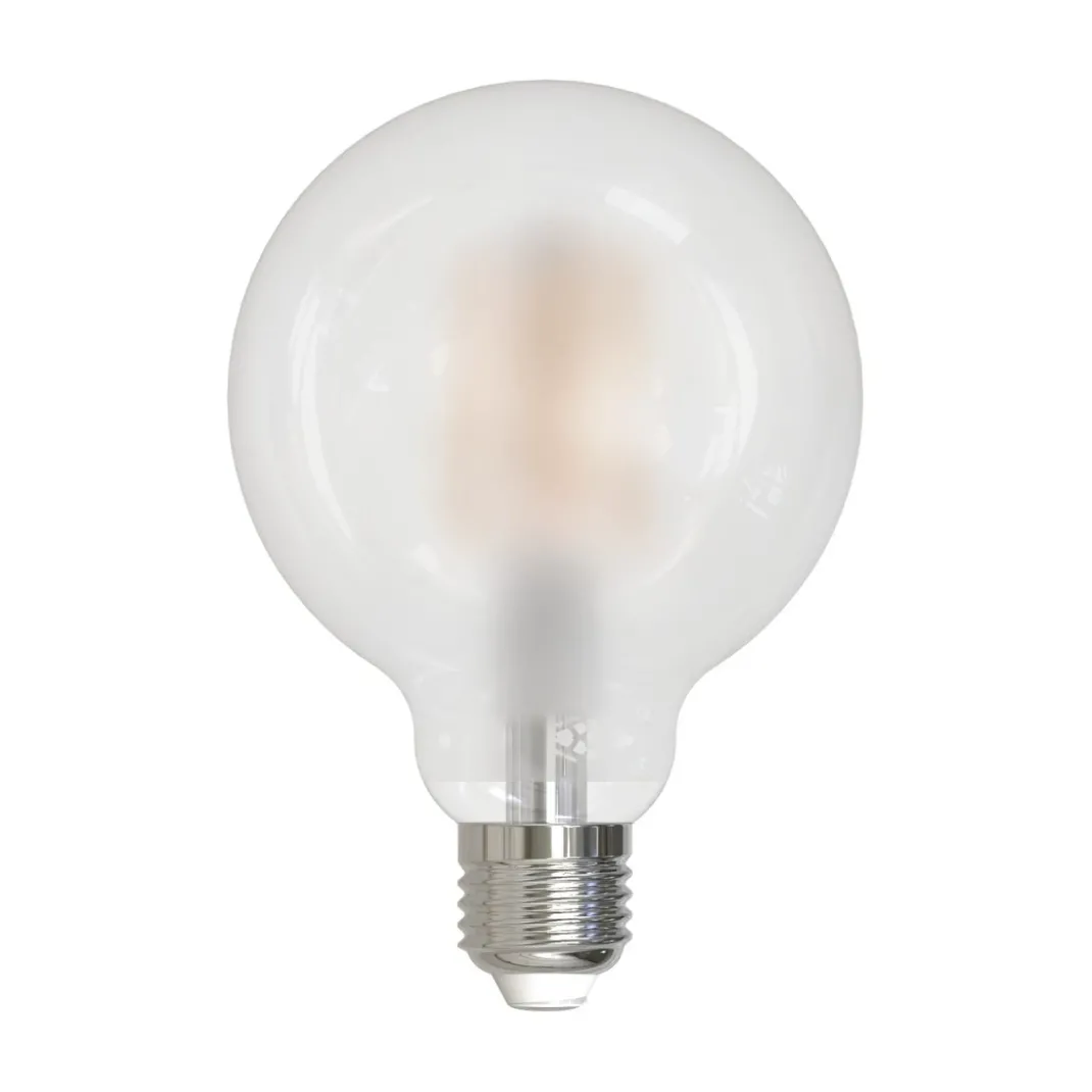 LED-Filamentlampe, E27, 806lm ersetzt 60W, Globe G95, matt, Warmweiß