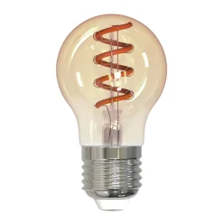 LED-Filamentlampe, E27, Tropfen P45, amber, klar, extra Warmweiß, dimmbar