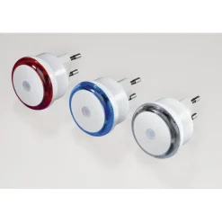 LED-Nachtlicht "Basic" mit Stecker, Dämmerungssensor, energiesparend, Blau