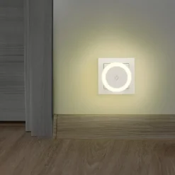 LED-Nachtlicht "Touch Switch" für Steckdose, Berührungstaster, warmes Licht
