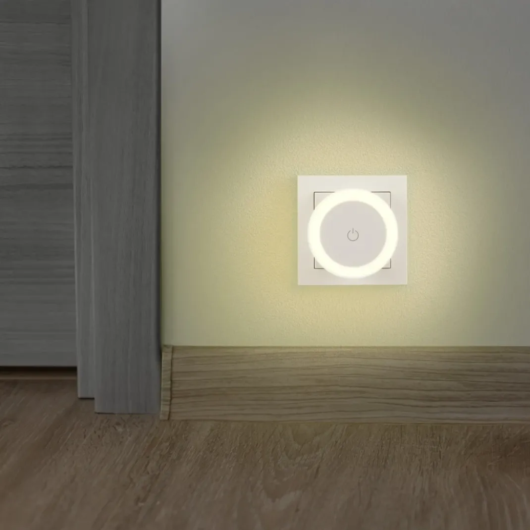 LED-Nachtlicht "Touch Switch" für Steckdose, Berührungstaster, warmes Licht