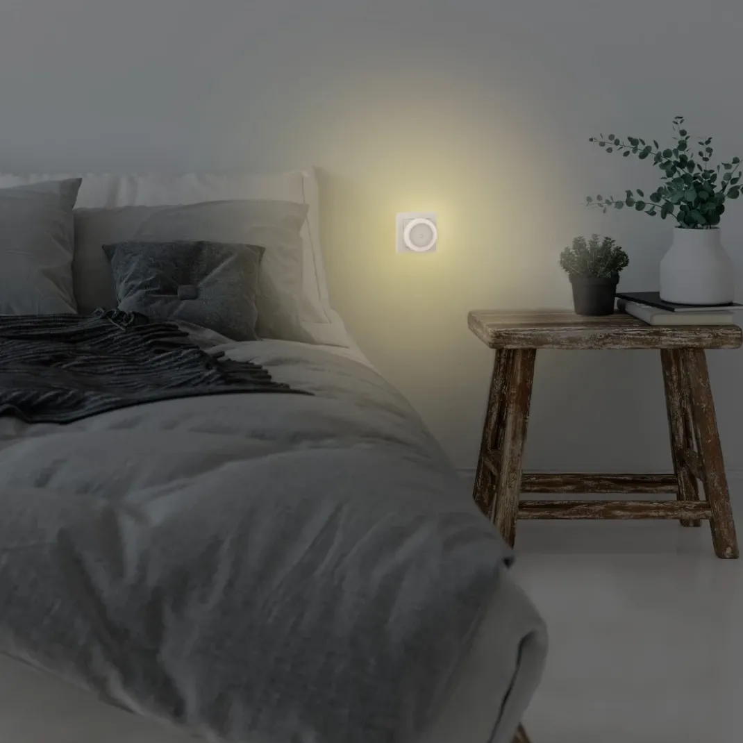LED-Nachtlicht "Touch Switch" für Steckdose, Berührungstaster, warmes Licht
