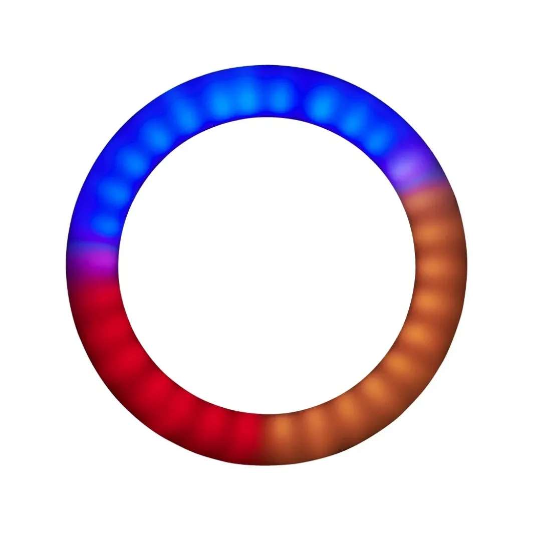 LED-RGB-Ringleuchte "SpotLight FoldUp RGB 102 ", Smartphone-Set, faltbar