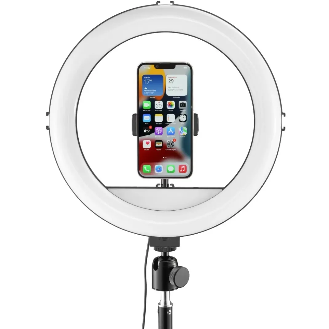 LED-Ringleuchte "SpotLight Steady 120 III", Ringlicht-Stativ für Handy, 12"