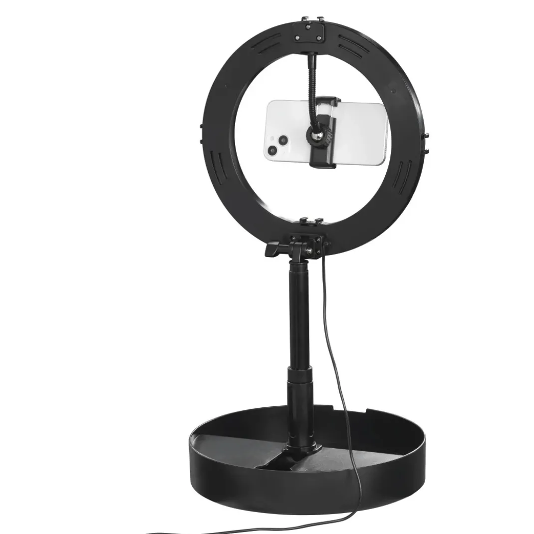 LED-Ringleuchte "SpotLight FoldUp 102 II", Set für Smartphones, faltbar