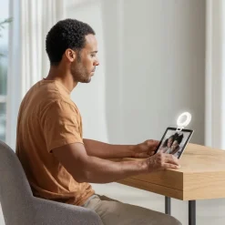 LED-Ringleuchte "ToGo", Clip-On-Ringlicht für Handy, aufladbar, 3 Modi