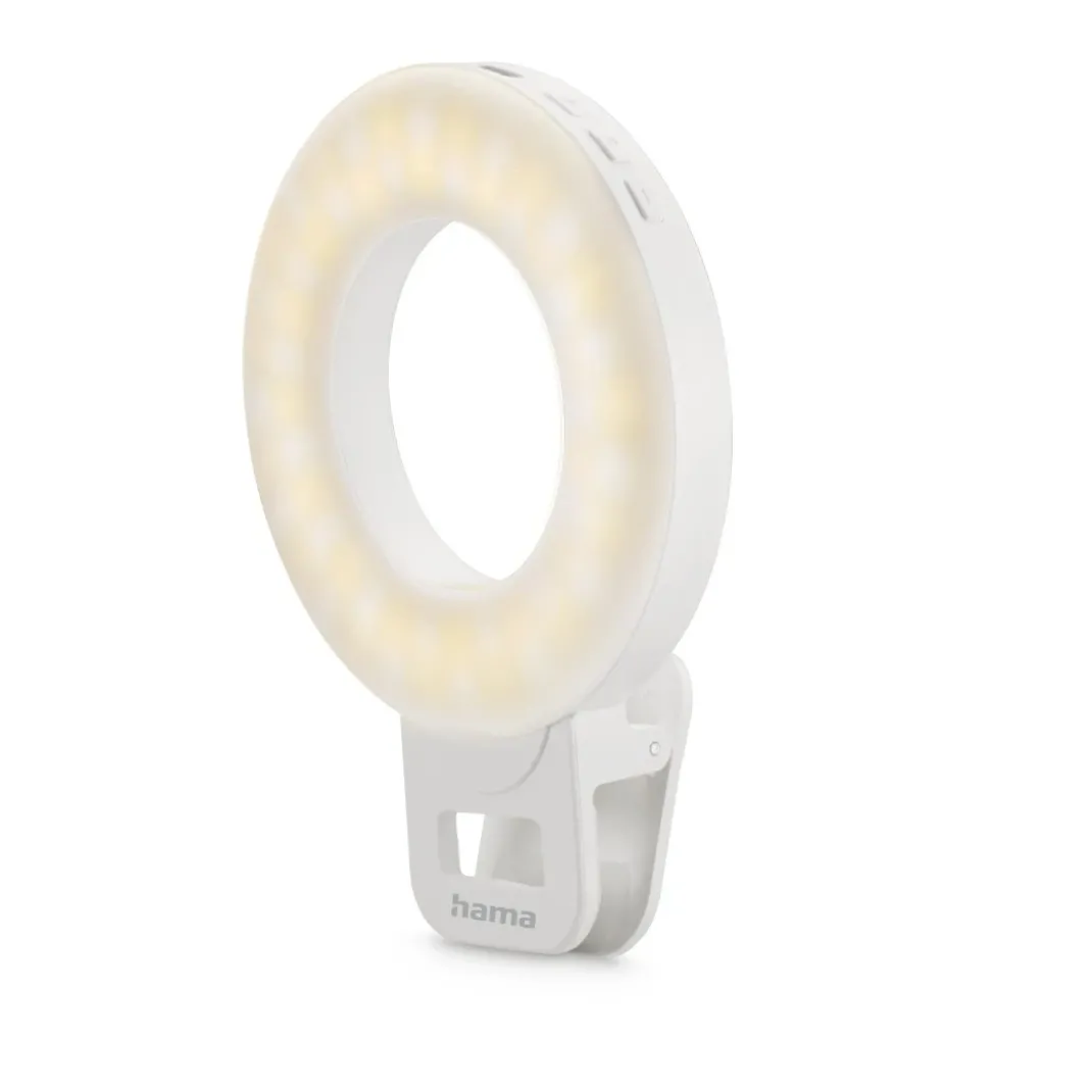 LED-Ringleuchte "ToGo", Clip-On-Ringlicht für Handy, aufladbar, 3 Modi