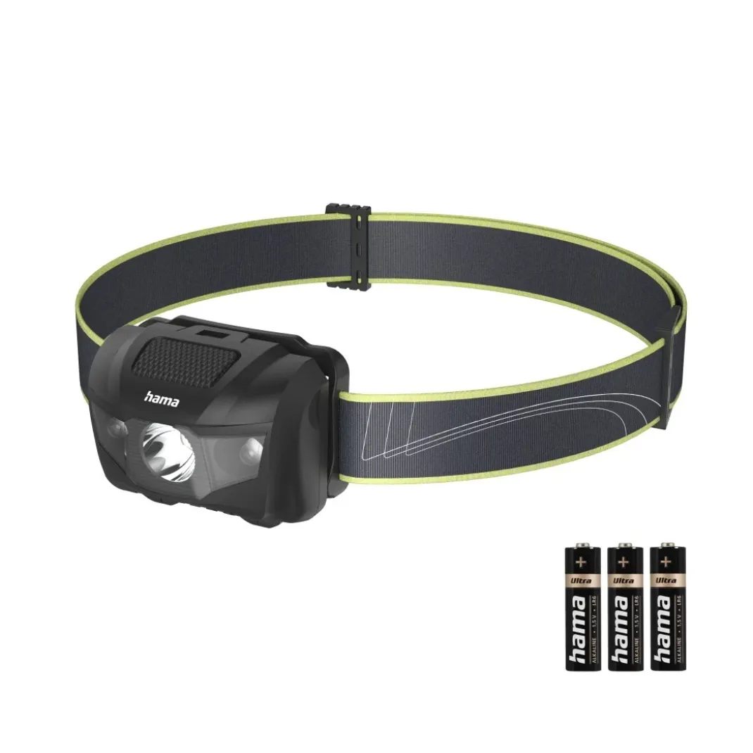 LED-Stirnlampe "HL200", Batterien, Kopflampe zum Joggen, Sport, 4 Modi