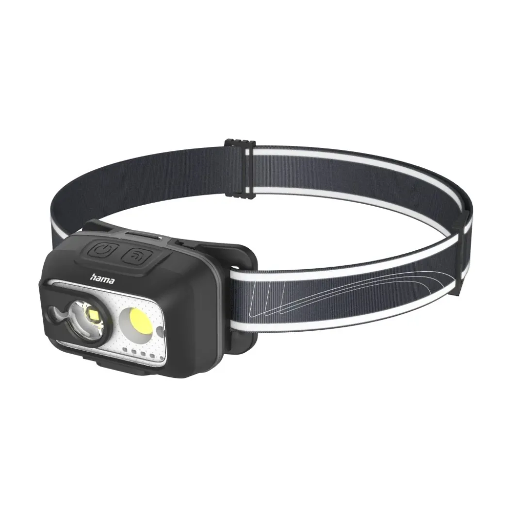 LED-Stirnlampe "HL500-C", mit Akku, Kopflampe zum Joggen, Arbeiten, 4 Modi