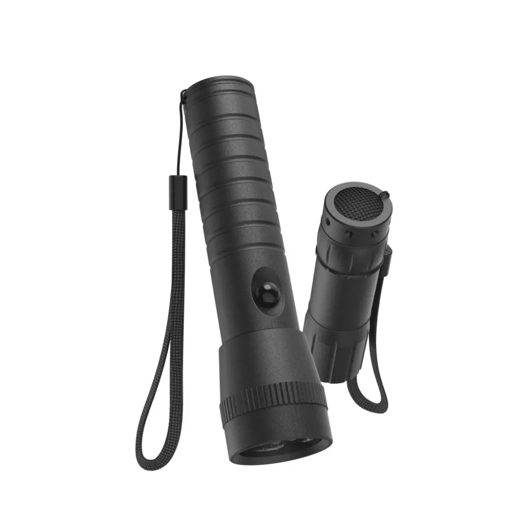LED-Taschenlampe "FL-DUO", mit Batterien, Aluminium, 2er-Set