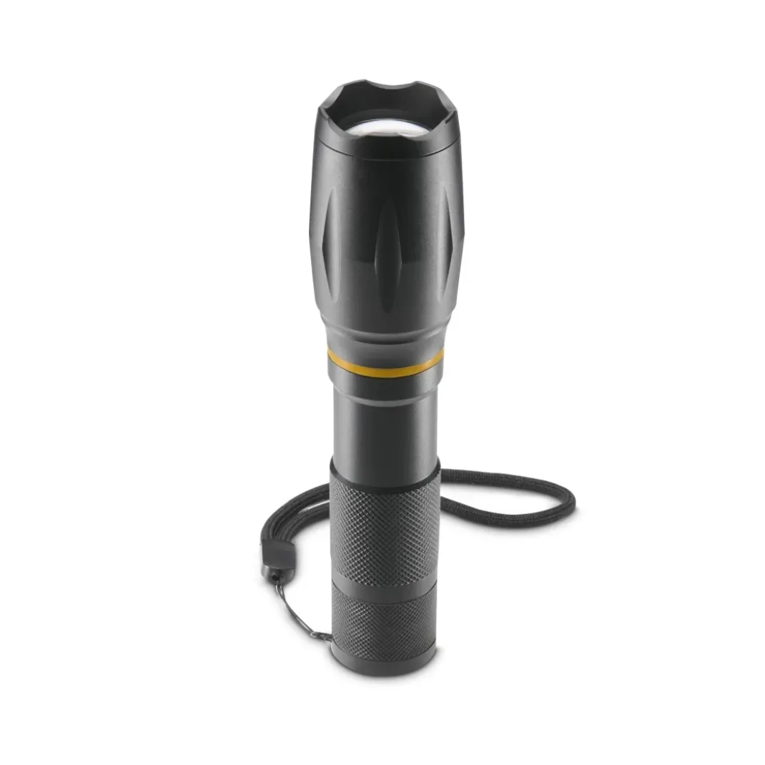 LED-Taschenlampe "W200", Batterien, Zoom, COB, Aluminium, 3 Modi