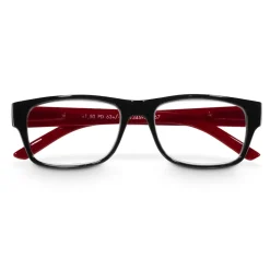 Lesehilfe, Kunststoff, Schwarz/Rot, +2,0 dtp