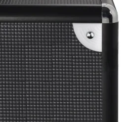 LP-Koffer 50, Alu-Look, Schwarz