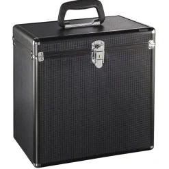 LP-Koffer 50, Alu-Look, Schwarz