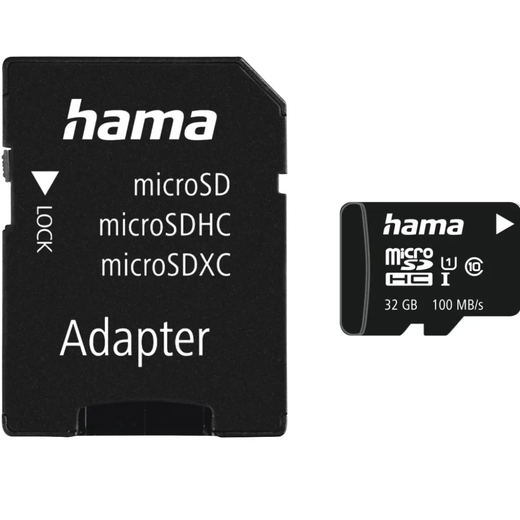 microSDHC 32GB Class 10 UHS-I 100MB/s + Adapter/Foto