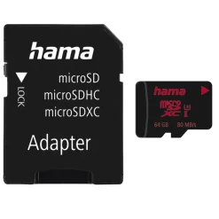 microSDXC 64GB UHS Speed Class 3 UHS-I 100MB/s + Adapter/Mobile