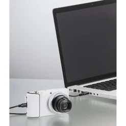 Micro-USB-Kabel, vergoldet, verdrehsicher, Schwarz, 0,75 m
