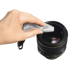 Mikrofaser-Reinigungstuch "Pocket", Schwarz