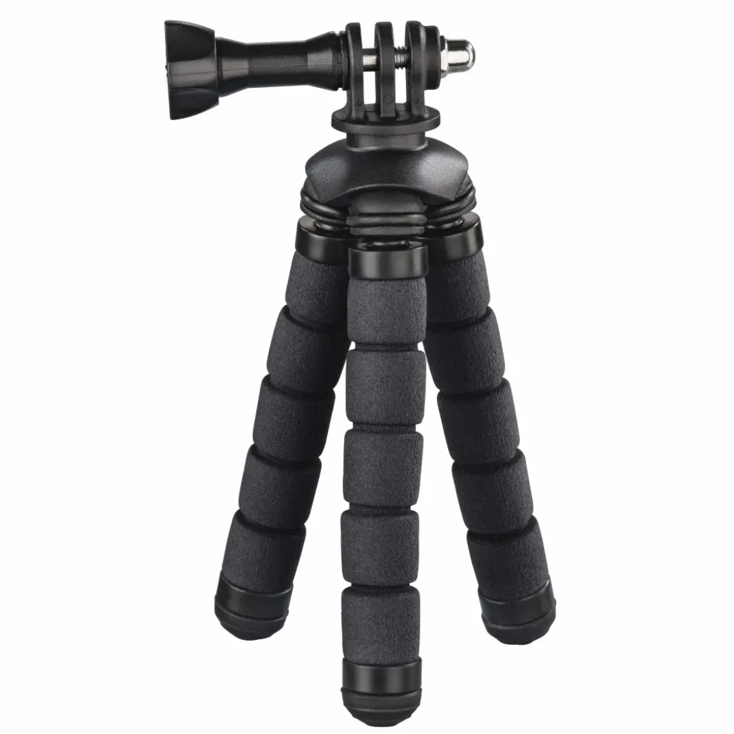 Ministativ "Flex" für Smartphone und GoPro, 14 cm, Schwarz