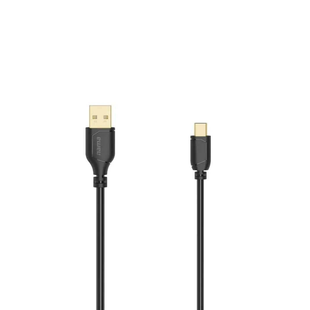 Mini-USB-Kabel "Flexi-Slim", Mini-B5-Stecker, USB 2.0, 480 Mbit/s, 0,75 m
