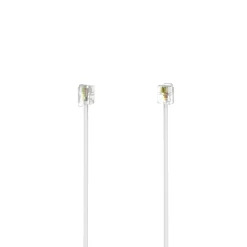 Modularkabel, Stecker 6p4c - Stecker 6p4c, 3 m, Weiß