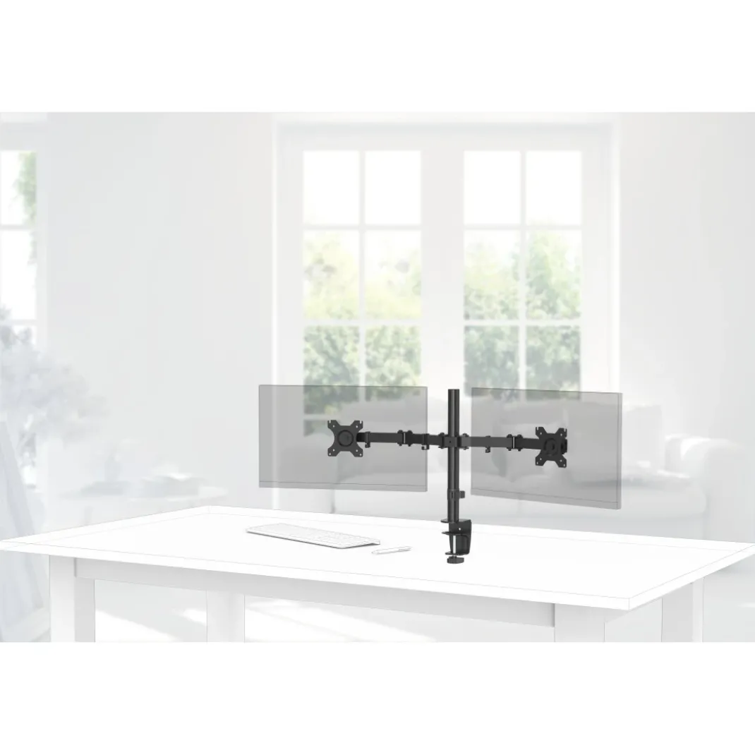 Monitorhalterung, 2 Monitore, höhenverstellbar, schwenk-/neigbar, 13“ - 32"