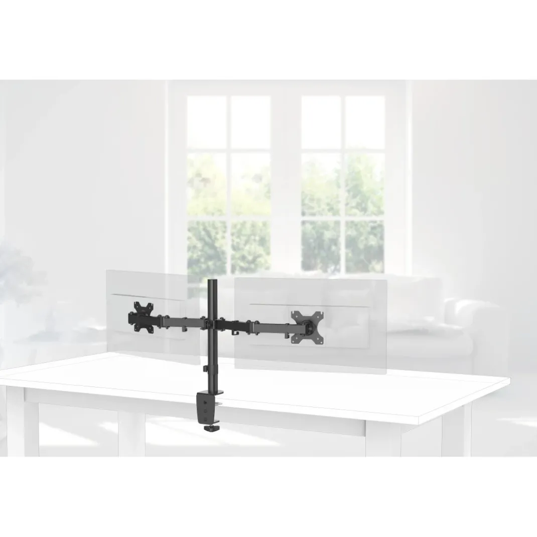 Monitorhalterung, 2 Monitore, höhenverstellbar, schwenk-/neigbar, 13“ - 32"