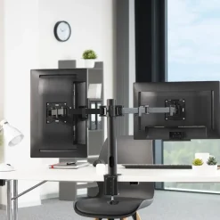 Monitorhalterung, 2 Monitore, höhenverstellbar, schwenk-/neigbar, 13“ - 35
