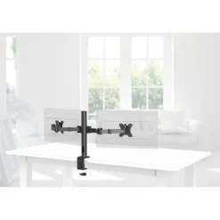 Monitorhalterung, 2 Monitore, höhenverstellbar, schwenk-/neigbar, 13“ - 35