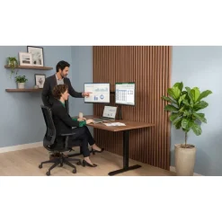 Monitorhalterung, 2 Monitore, höhenverstellbar, schwenk-/neigbar, 13