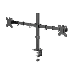 Monitorhalterung, 2 Monitore, höhenverstellbar, schwenk-/neigbar, 13