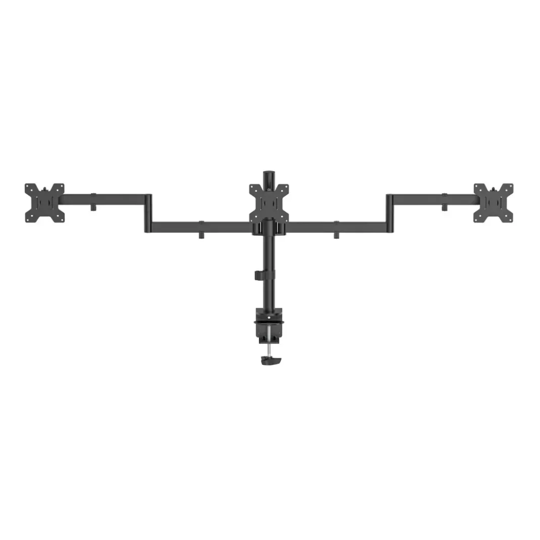 Monitorhalterung, 3 Monitore, höhenverstellbar, schwenk-/neigbar, 13" - 27"