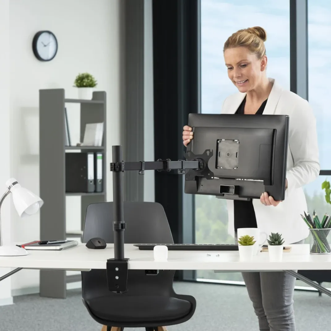 Monitorhalterung, höhenverstellbar, schwenk-/neigbar, ausziehbar, 13" - 32"