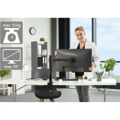 Monitorhalterung, höhenverstellbar, schwenk-/neigbar, ausziehbar, 13" - 35"