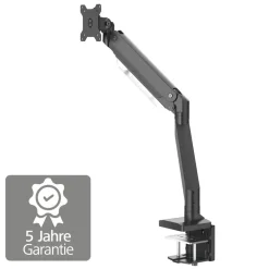 Monitorhalterung, mit Gasfeder höhenverstellbar, schwenk-/neigbar, 13"-35"