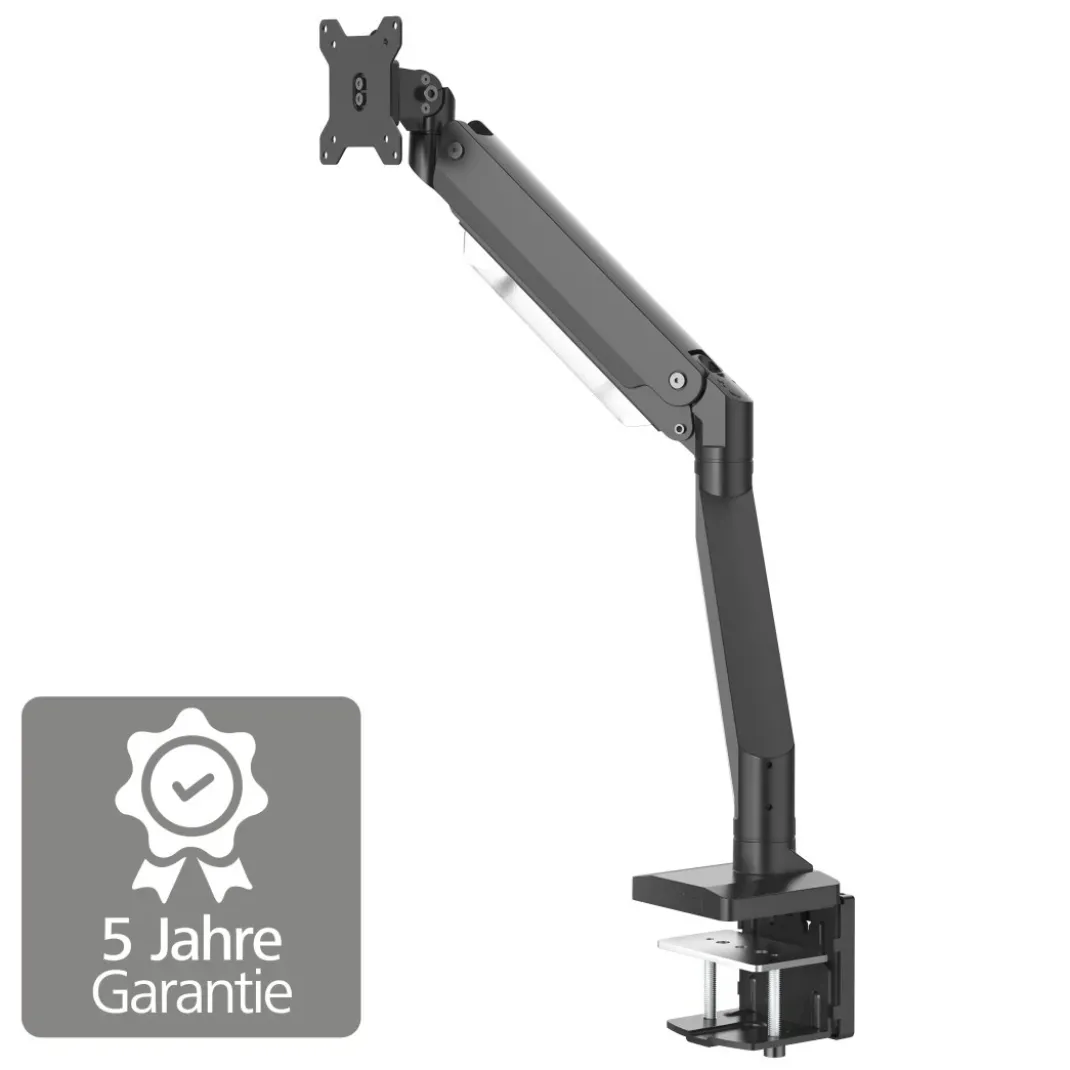 Monitorhalterung, mit Gasfeder höhenverstellbar, schwenk-/neigbar, 13"-35"