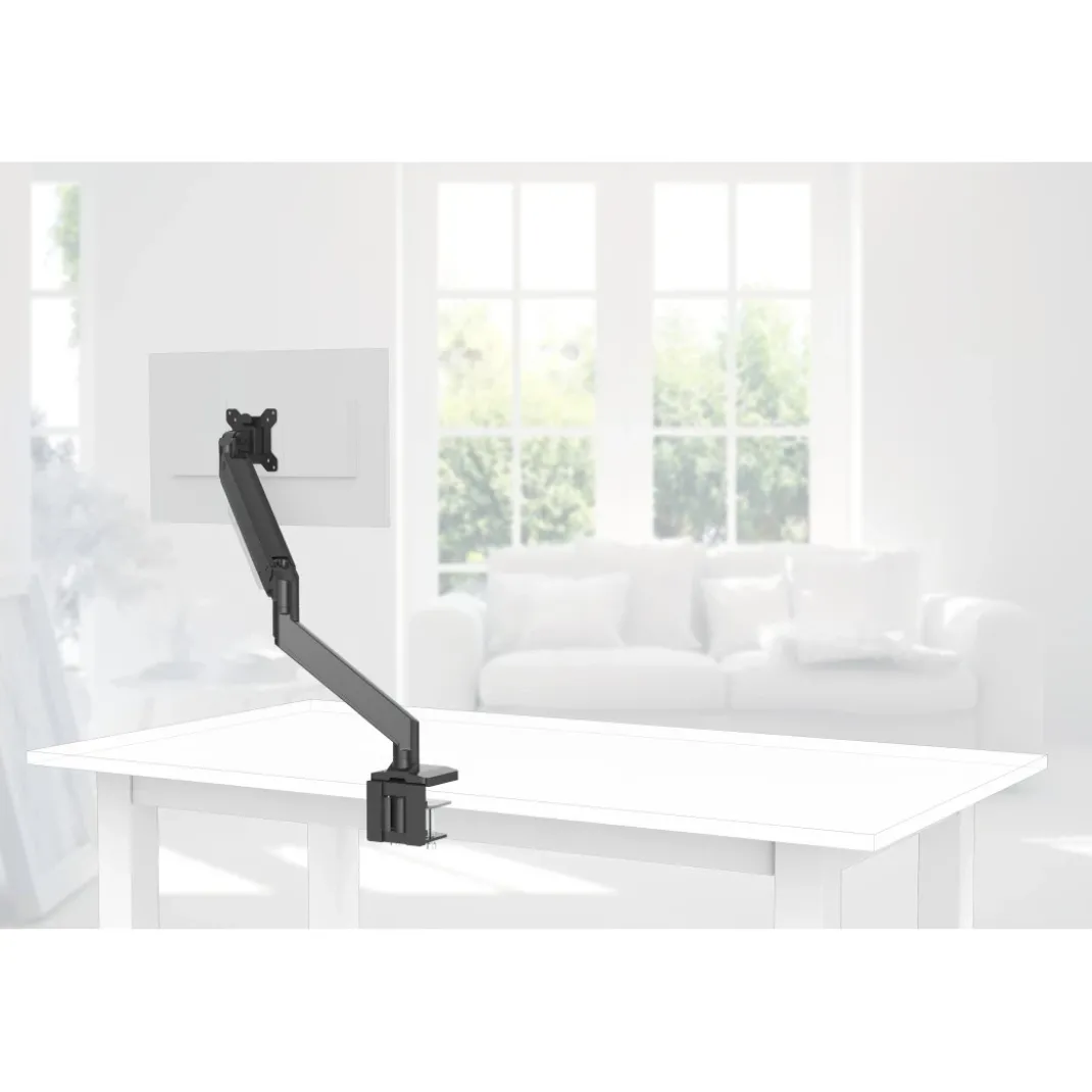 Monitorhalterung, mit Gasfeder höhenverstellbar, schwenk-/neigbar, 13"-35"