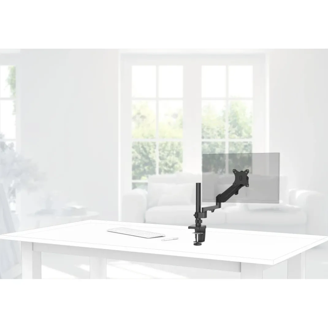 Monitorhalterung, mit Gasfeder höhenverstellbar, schwenk-/neigbar, 13"-35"