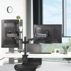 Monitorhalterung, mit Gasfeder höhenverstellbar, schwenk-/neigbar, 13