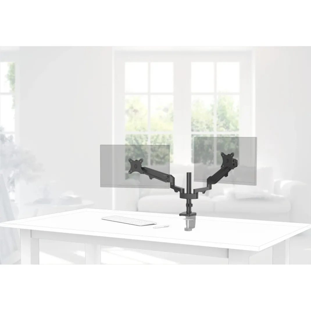 Monitorhalterung, mit Gasfeder höhenverstellbar, schwenk-/neigbar, 13"-32"