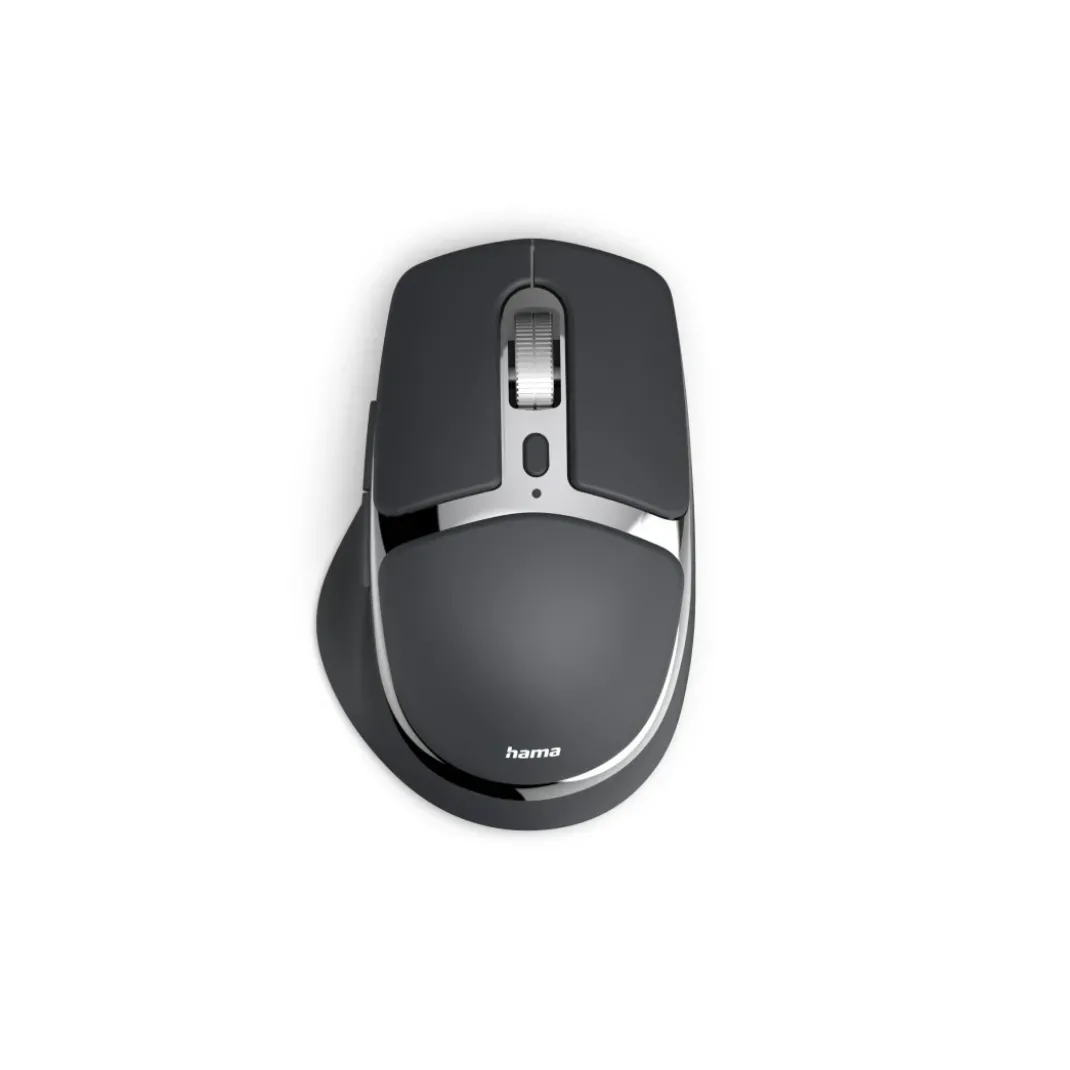 Multi-Device-Maus "WM-800", ergonomisch, Funk/Bluetooth®, Akku, Schwarz