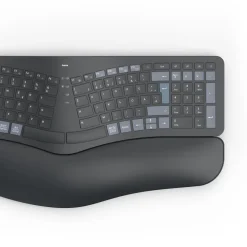 Multi-Device-Tastatur "WK-900 Ergo", kabellos, geteilt, LED, SW, QWERTZ DE