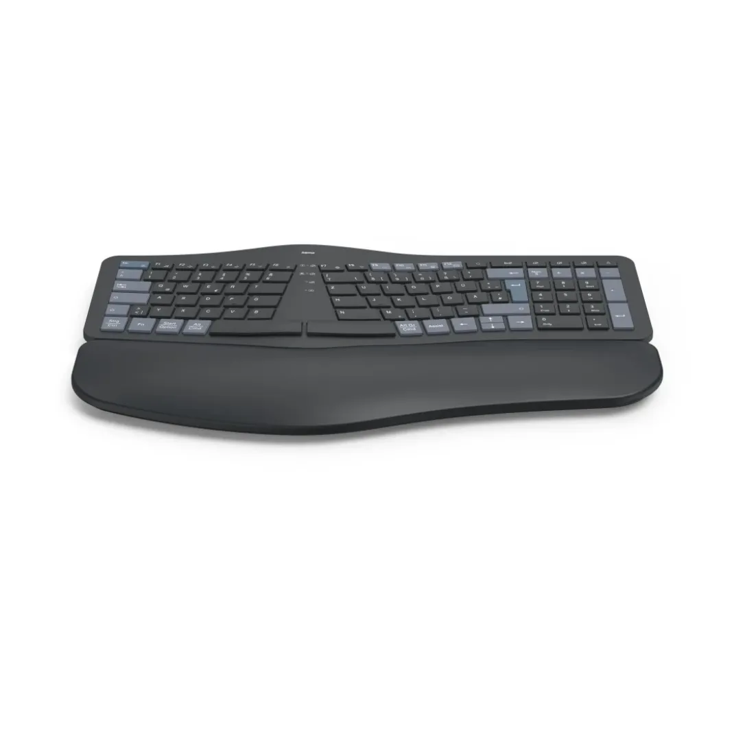 Multi-Device-Tastatur "WK-900 Ergo", kabellos, geteilt, LED, SW, QWERTZ DE