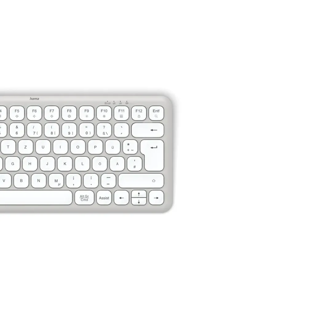 Multi-Device-Tastatur "WK-500", kabellos, Funk u. BT, klein, WS, QWERTZ DE